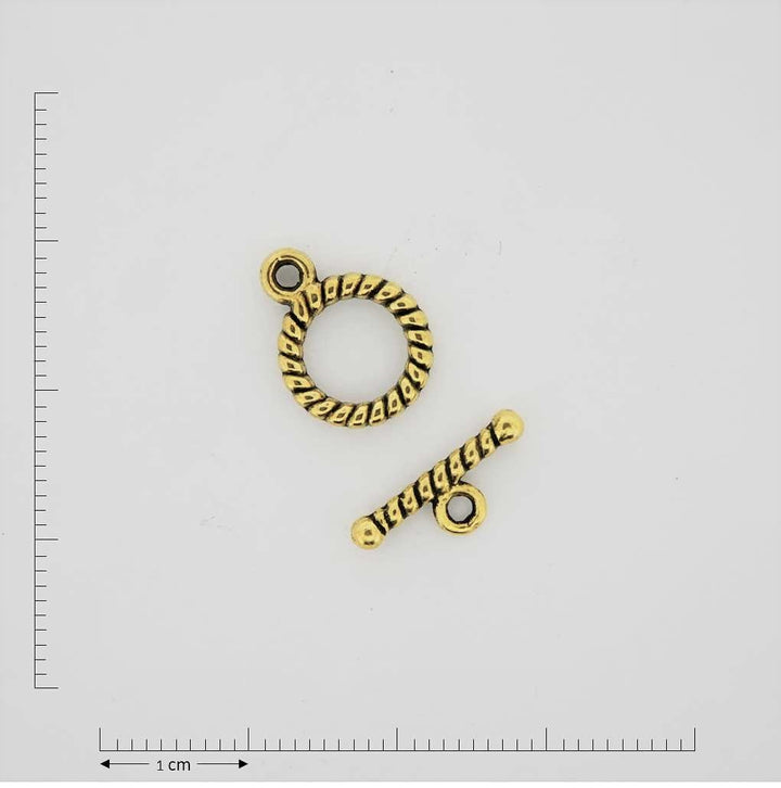 Gold jewelry findings clasps.