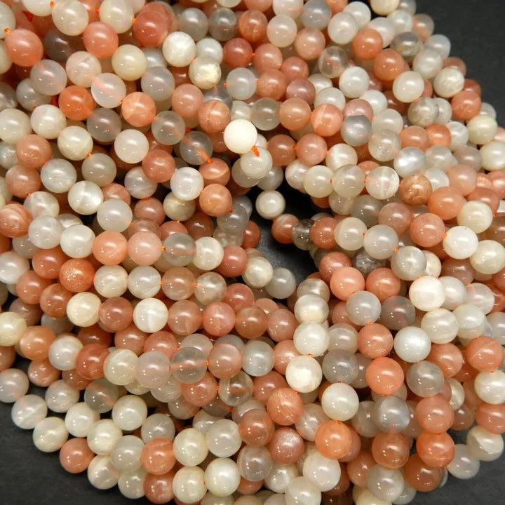 Multicolor Moonstone A · Smooth · Round · 5mm, 6mm, 8mm, 10mm, Tejas Beads, Beads