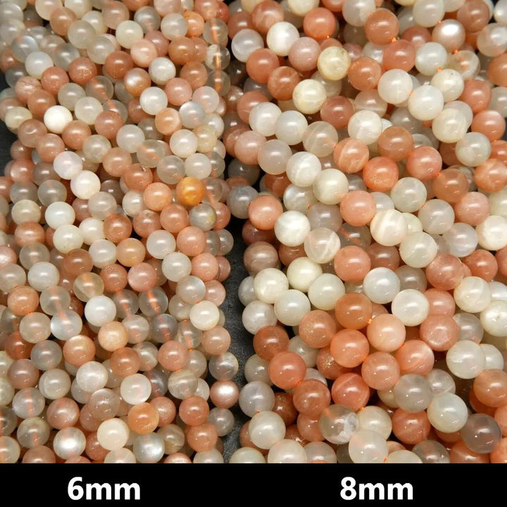 Multicolor Moonstone A · Smooth · Round · 5mm, 6mm, 8mm, 10mm, Tejas Beads, Beads