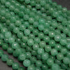 Green aventurine gemstone beads.