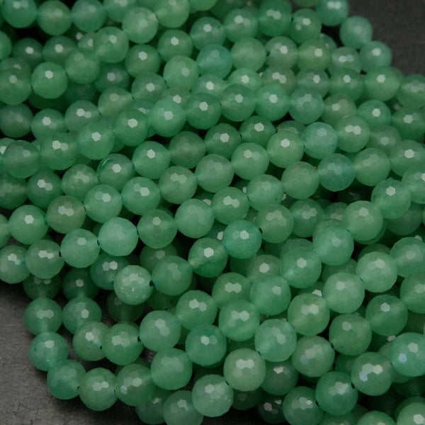 Green Aventurine 5-5.5mm Smooth Heishi Cube A Grade Gemstone Beads