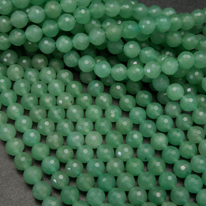 Green aventurine gemstone beads.