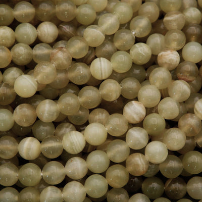 Green Calcite A · Smooth · Round · 8mm