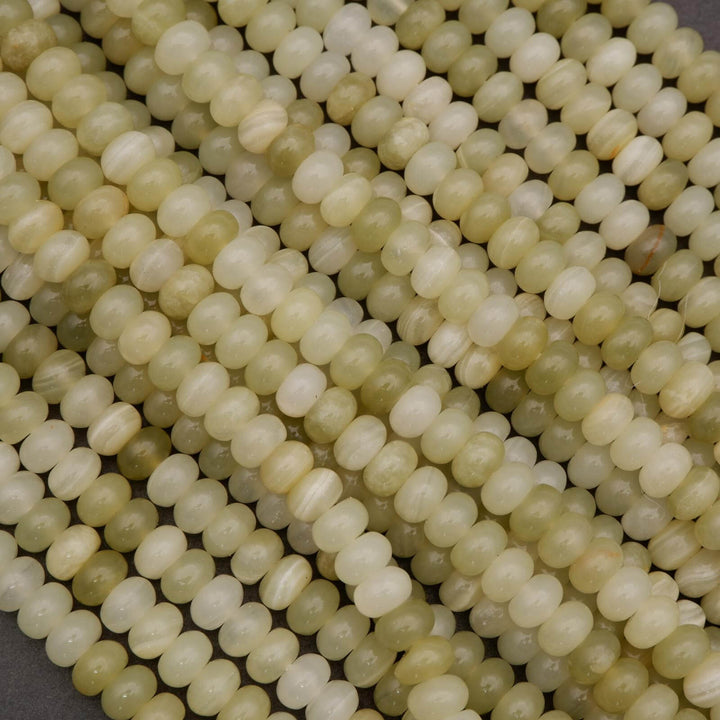 Close-up of light-colored pearls