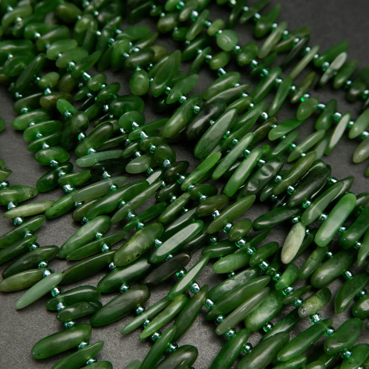 Green Jade Beads.