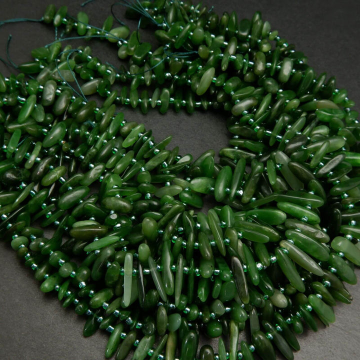 Green Jade Beads.