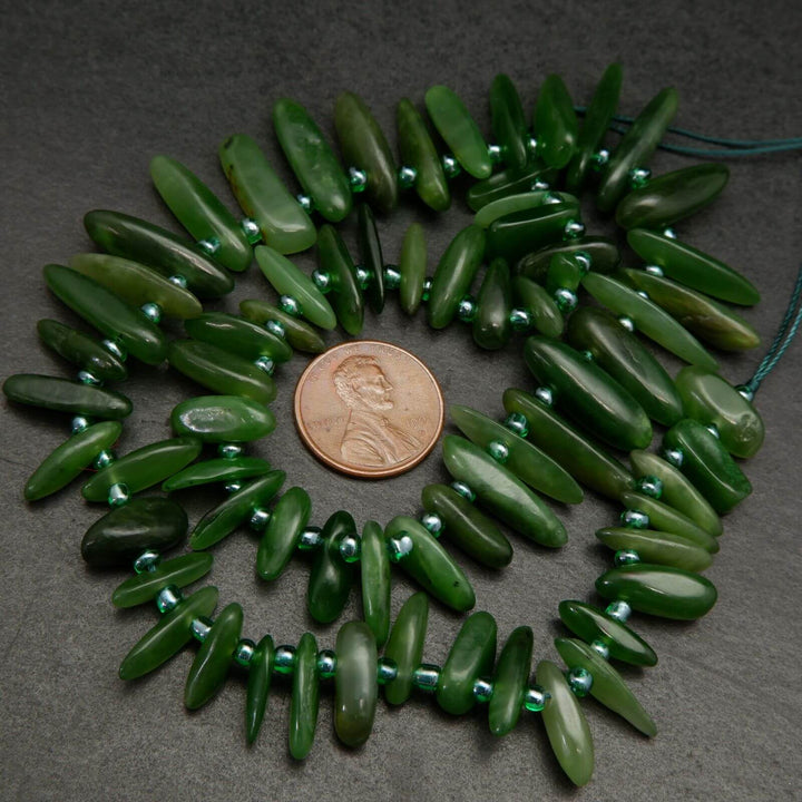 Green Jade Beads.