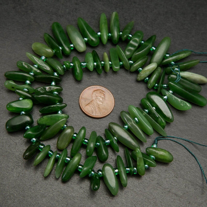 Green Jade Beads.