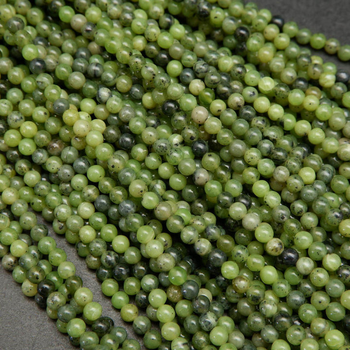 Green jade beads.