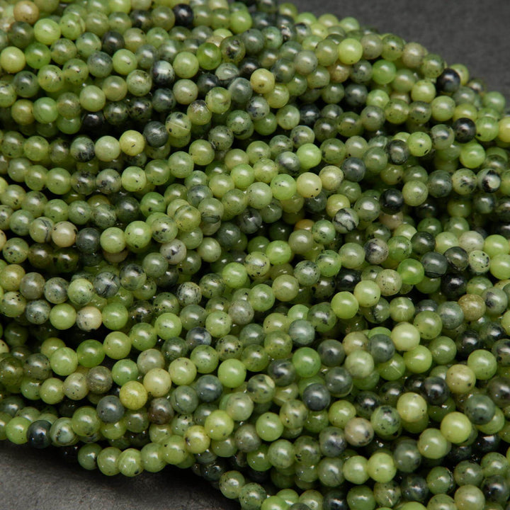 Green jade beads.