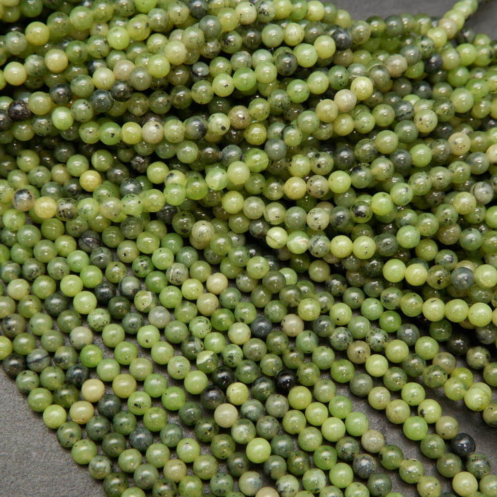 Green jade beads.