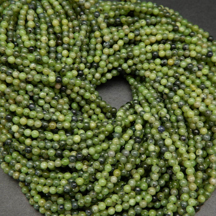 Green jade beads.