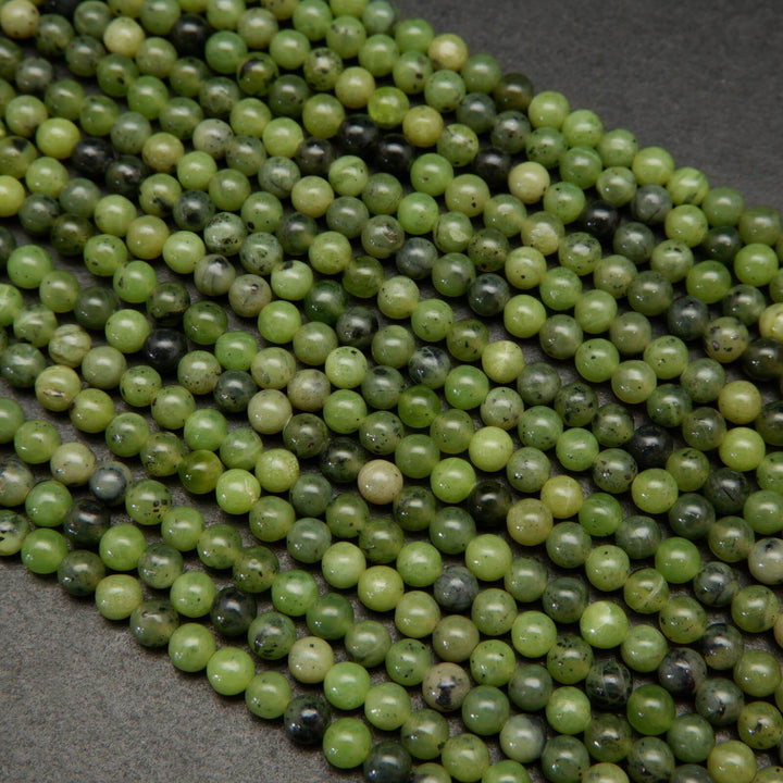 Green jade beads.