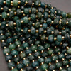 Green Moss Agate · Faceted · Rondelle · 6x8mm, Tejas Beads, Beads
