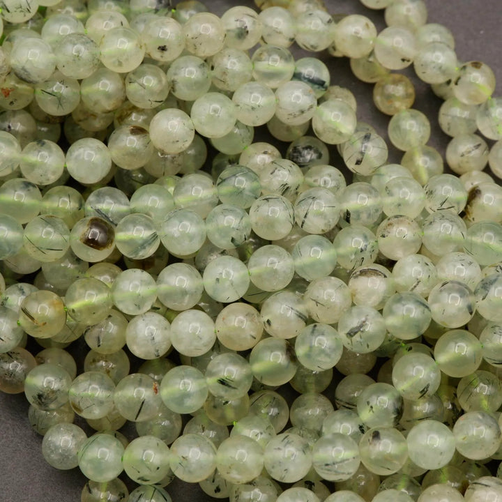 Prehnite · Smooth · Round · 6mm, 8mm, 10mm, Tejas Beads, Beads