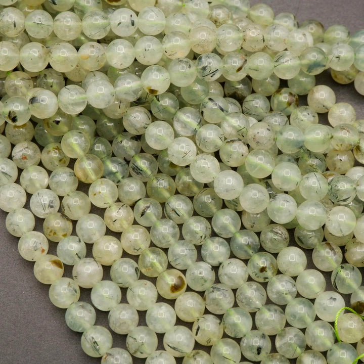 Prehnite · Smooth · Round · 6mm, 8mm, 10mm, Tejas Beads, Beads