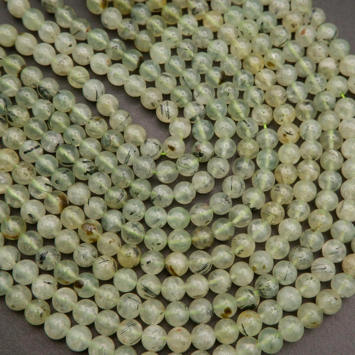 Prehnite · Smooth · Round · 6mm, 8mm, 10mm, Tejas Beads, Beads