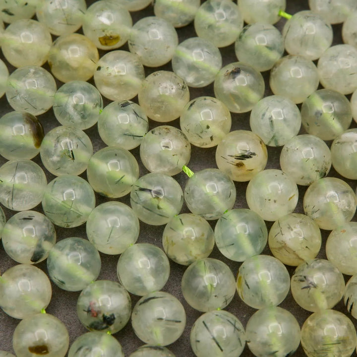 Prehnite · Smooth · Round · 6mm, 8mm, 10mm, Tejas Beads, Beads