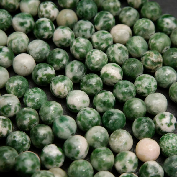 Green tree agate beads.