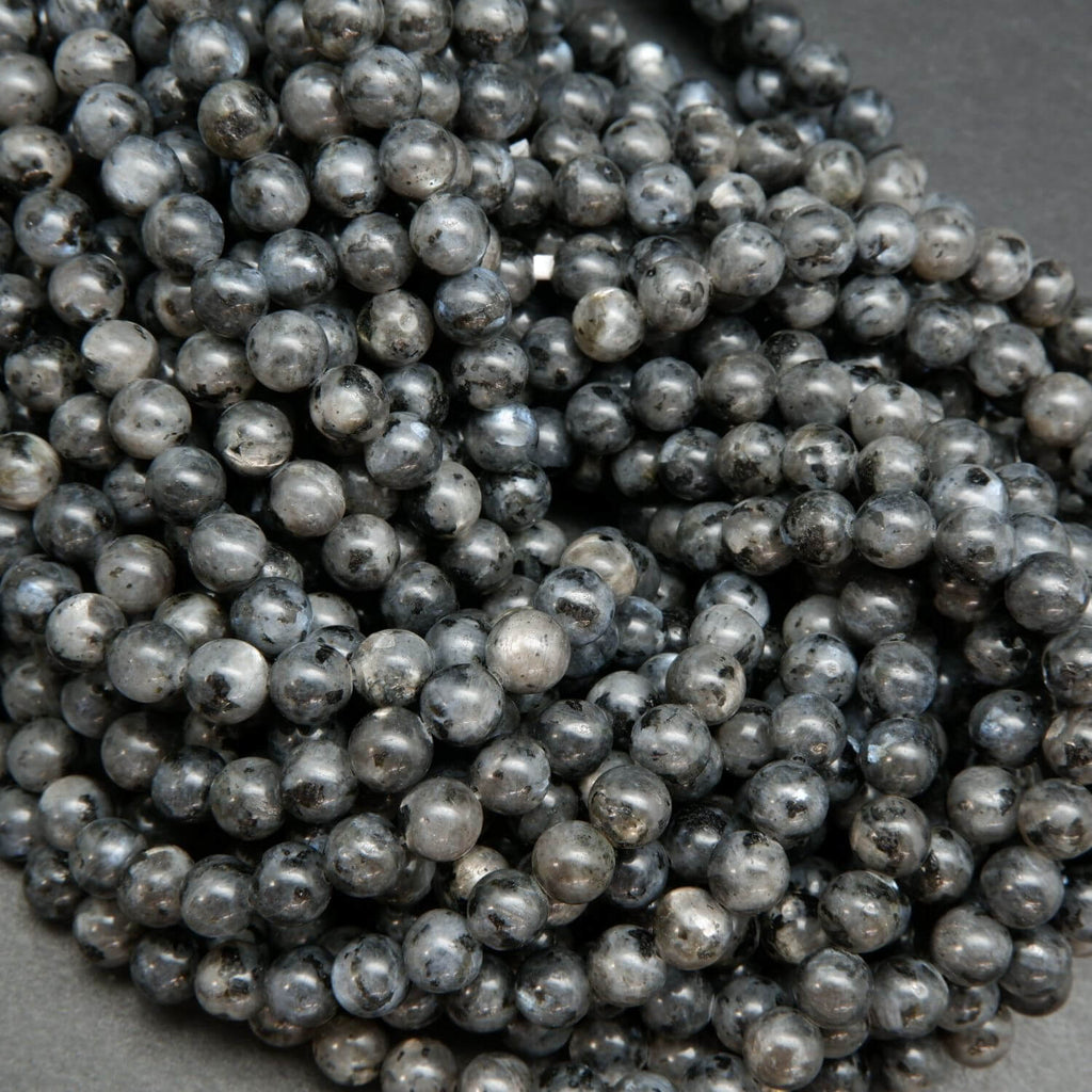 Natural Black Labradorite Beads.