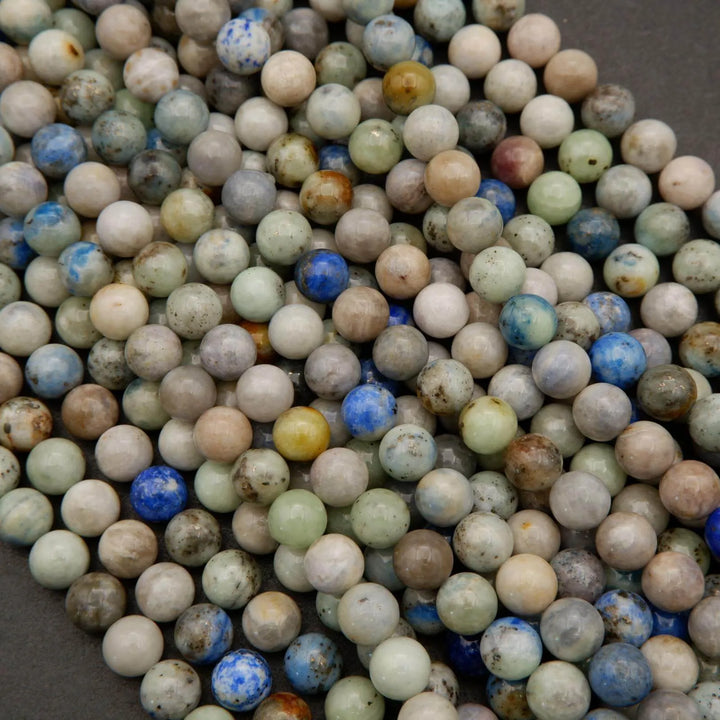 Hackmanite w/ Pyrite · Smooth · Round · 4mm, 6mm, 8mm, 10mm, Tejas Beads, Beads