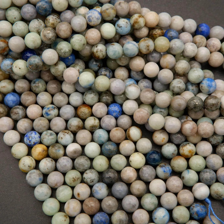 Hackmanite w/ Pyrite · Smooth · Round · 4mm, 6mm, 8mm, 10mm, Tejas Beads, Beads