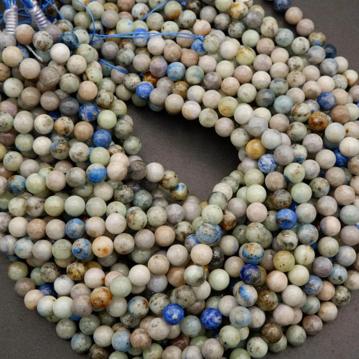 Hackmanite w/ Pyrite · Smooth · Round · 4mm, 6mm, 8mm, 10mm, Tejas Beads, Beads