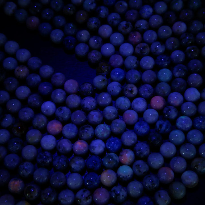 Hackmanite w/ Pyrite · Smooth · Round · 4mm, 6mm, 8mm, 10mm, Tejas Beads, Beads