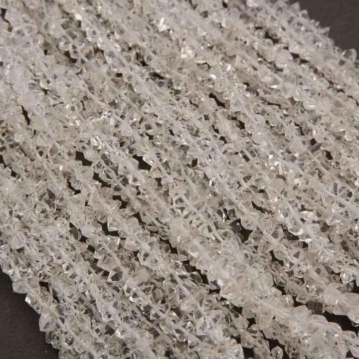 Herkimer Diamond Quartz · Faceted · Double Point Terminated · 5mm to 6mm, Tejas Beads, Beads