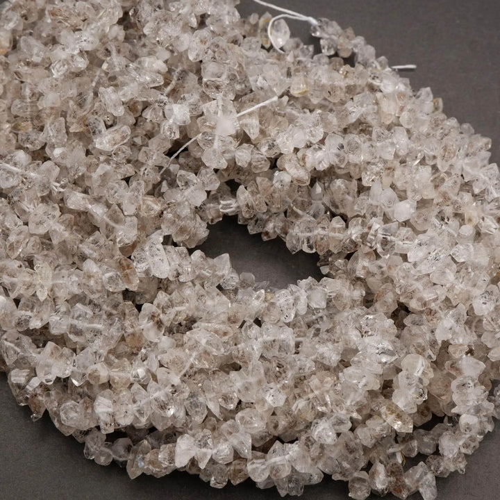 Herkimer Diamond Quartz · Faceted · Double Point Terminated · 8mm, 10mm, 12mm, Tejas Beads, Beads