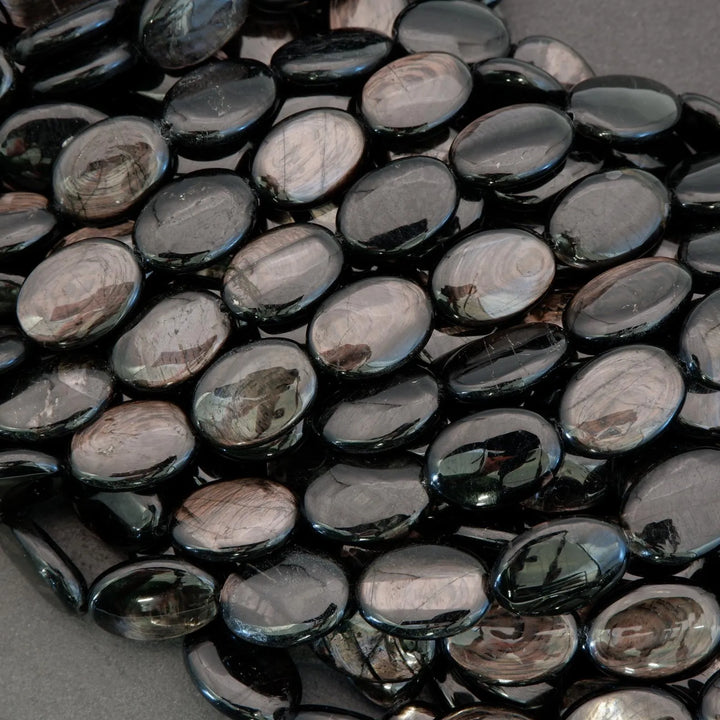 Hypersthene · Smooth · Oval · 13x18mm, Tejas Beads, Beads