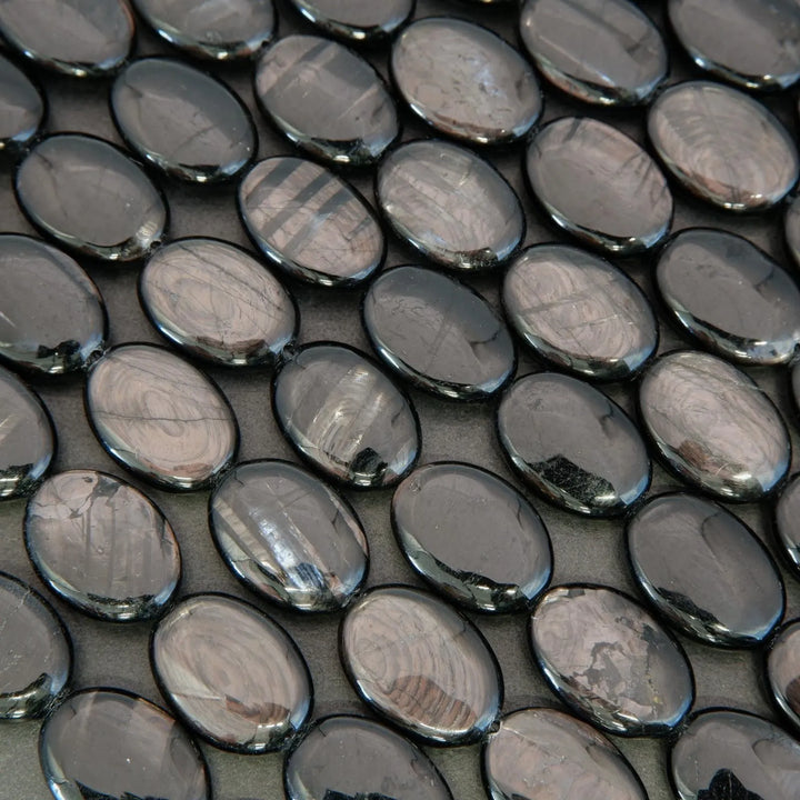 Hypersthene · Smooth · Oval · 13x18mm, Tejas Beads, Beads