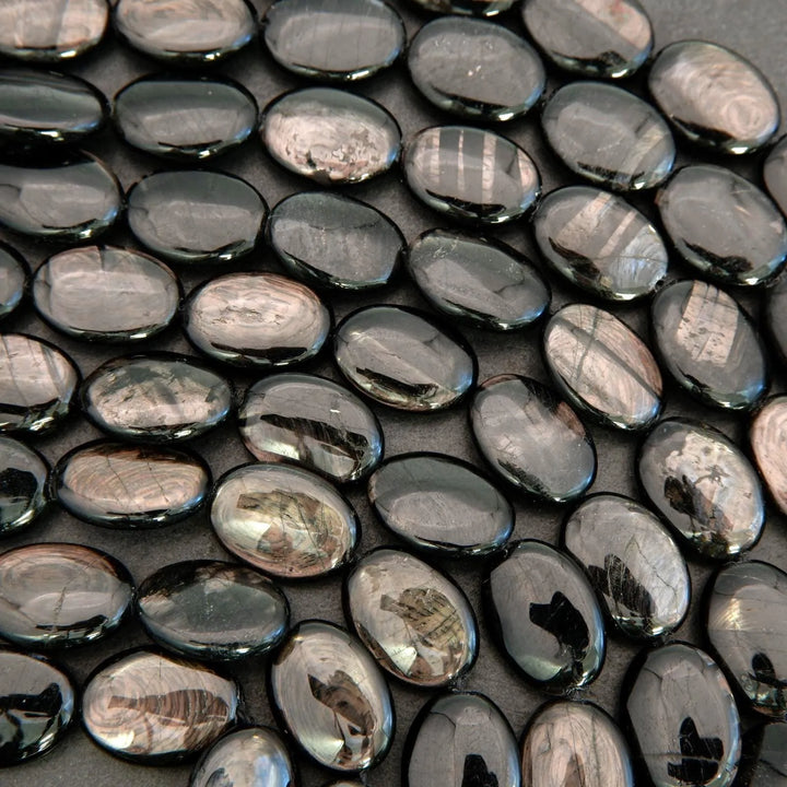 Hypersthene · Smooth · Oval · 13x18mm, Tejas Beads, Beads