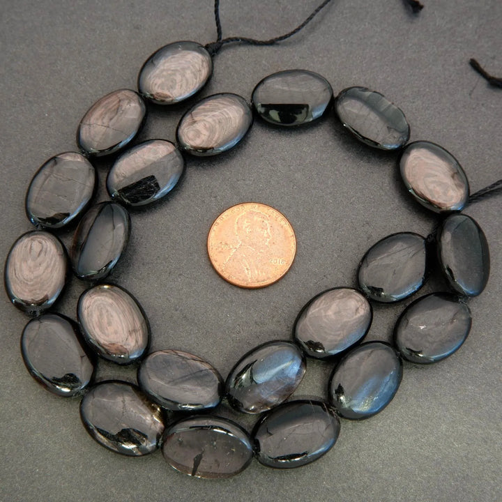 Hypersthene · Smooth · Oval · 13x18mm, Tejas Beads, Beads