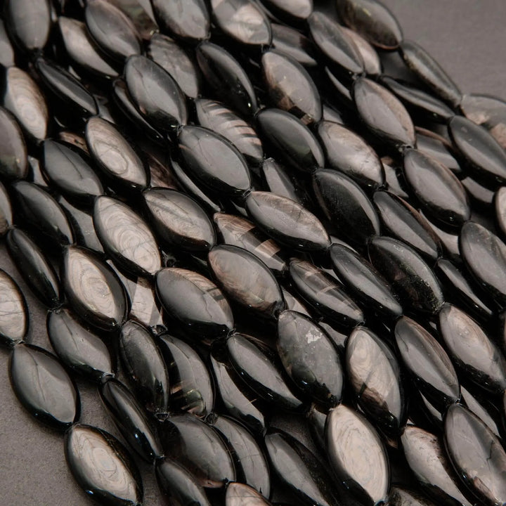 Hypersthene · Smooth · Marquis Oval · 10x20mm, Tejas Beads, Beads