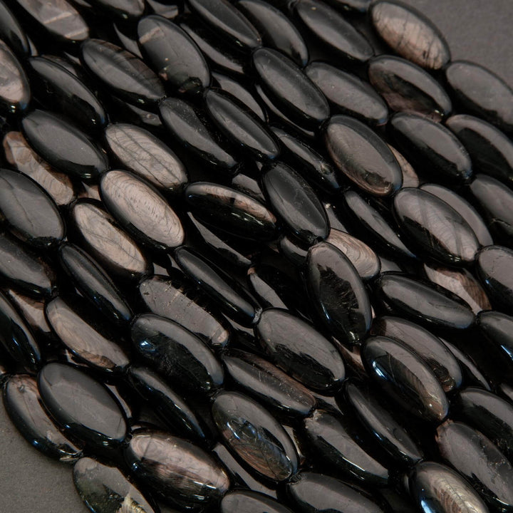 Hypersthene · Smooth · Oval · 10x20mm, Tejas Beads, Beads