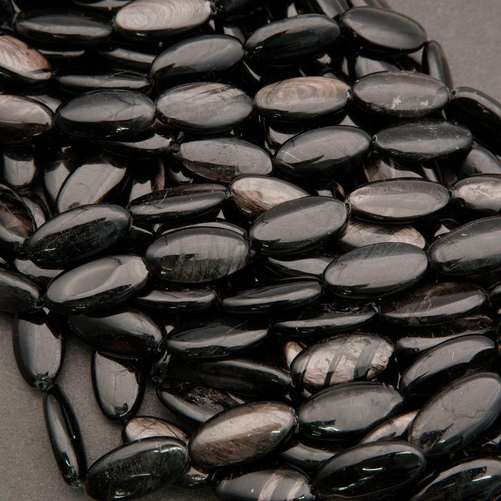 Hypersthene · Smooth · Oval · 10x20mm, Tejas Beads, Beads