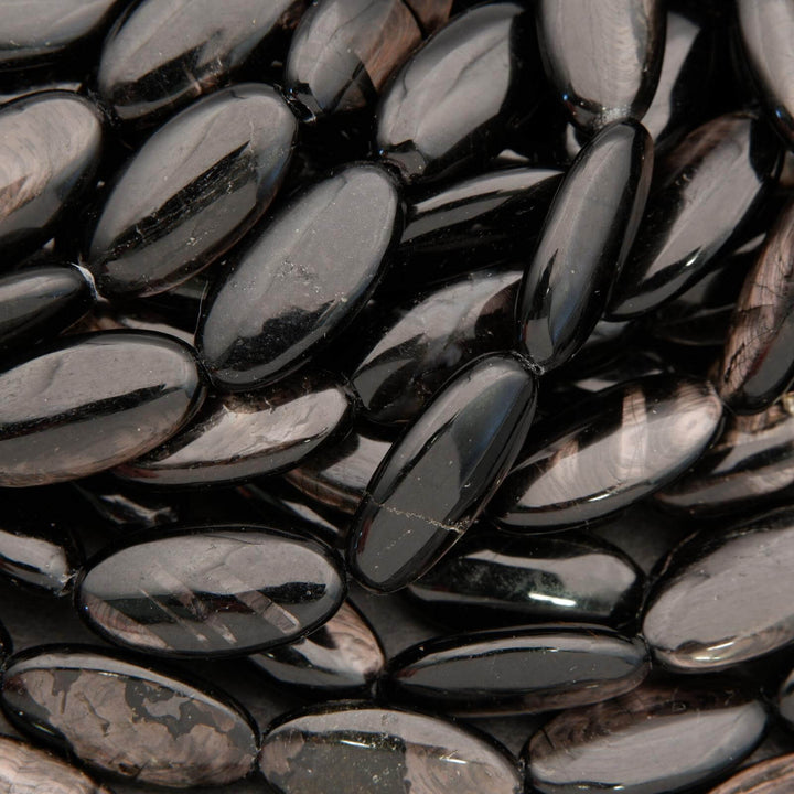 Hypersthene · Smooth · Oval · 10x20mm, Tejas Beads, Beads