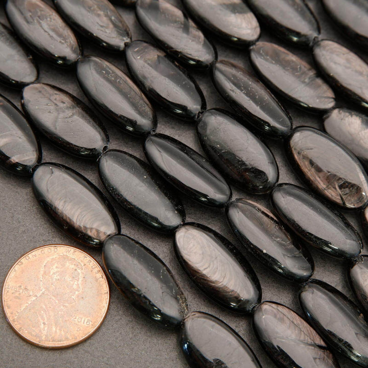 Hypersthene · Smooth · Oval · 10x20mm, Tejas Beads, Beads