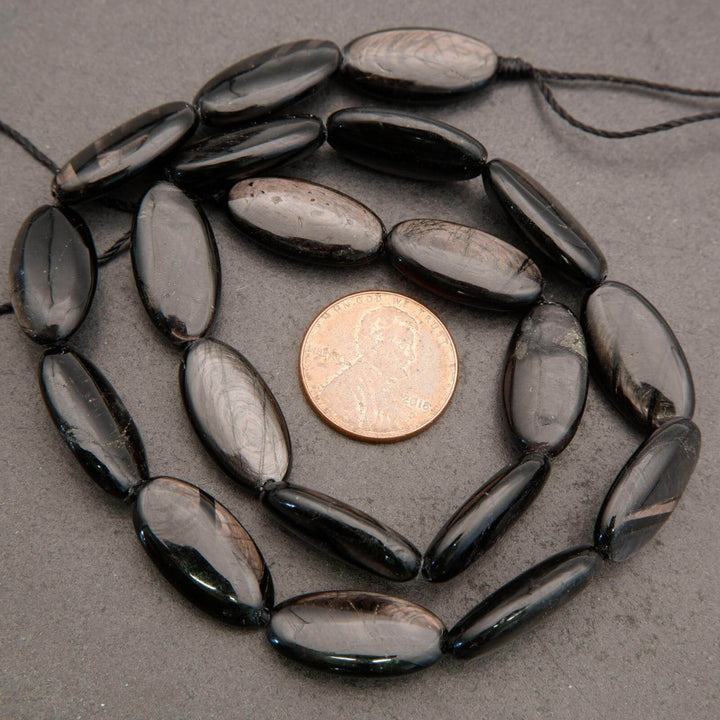 Hypersthene · Smooth · Oval · 10x20mm, Tejas Beads, Beads