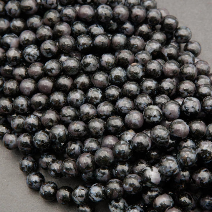 Indigo Gabbro (Merlinite) · Smooth · Round · 6mm, 8mm, 10mm, Tejas Beads, Beads