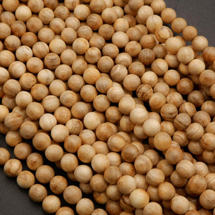 Ivory Wood · Smooth · Round · 8mm, Tejas Beads, Beads