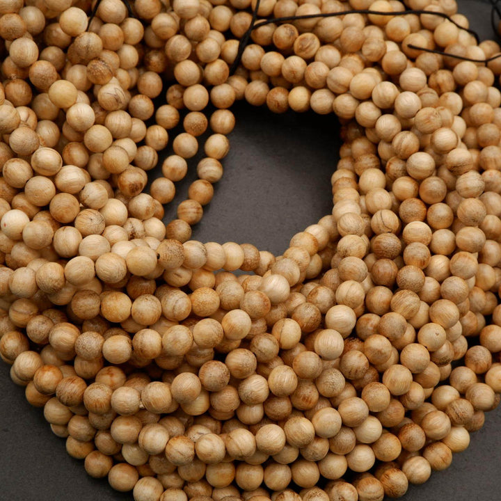 Ivory Wood · Smooth · Round · 8mm, Tejas Beads, Beads