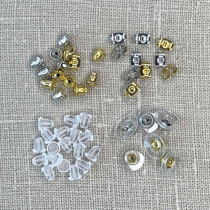 Earring Backs Variety Pack · 48 Pcs, Tejas Beads, Clasps & Hooks