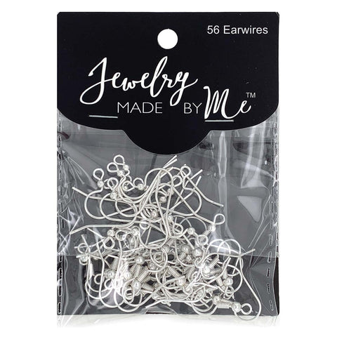 Classic Ear Wire Variety Pack · Silver Color · 56pcs, Tejas Beads, Art & Crafting Tools