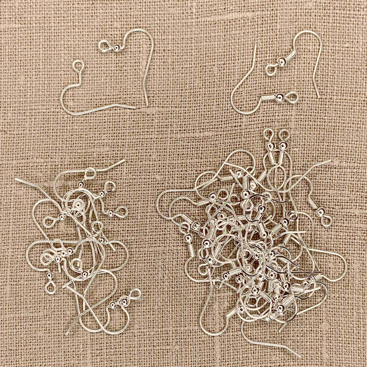 Classic Ear Wire Variety Pack · Silver Color · 56pcs, Tejas Beads, Art & Crafting Tools