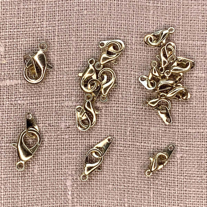 Lobster Clasp Variety Pack · Gold Color · 5mm, 6mm, 8mm · 15pcs, Tejas Beads, Art & Crafting Tools
