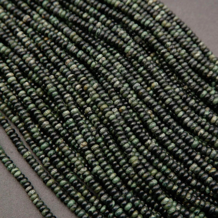 Kambaba Jasper · Smooth · Rondelle · 2x4mm, Tejas Beads, Beads