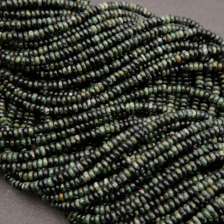 Kambaba Jasper · Smooth · Rondelle · 2x4mm, Tejas Beads, Beads
