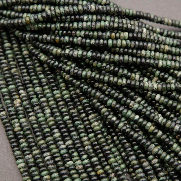 Kambaba Jasper · Smooth · Rondelle · 2x4mm, Tejas Beads, Beads